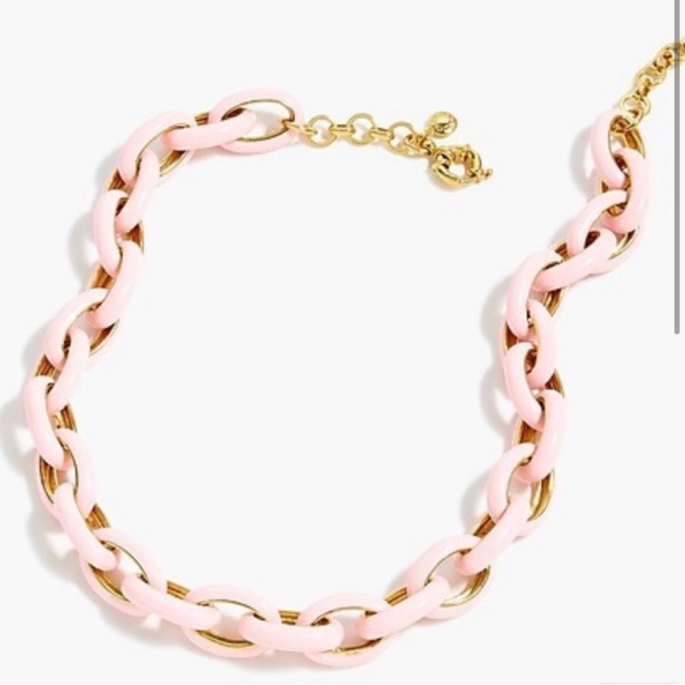 J Crew Enamel Oval Link Necklace